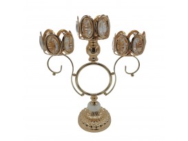 CANDELABRO 3 VELAS 30X35CM