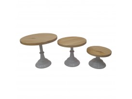 CAKE STAND 3PZ 20 25 30CM