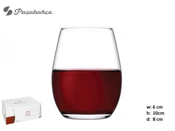 VASO VINO AMBER 12OZ 6PZ