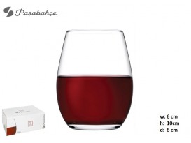VASO VINO AMBER 12OZ 6PZ