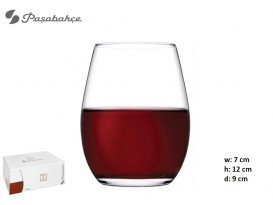 VASO VINO AMBER 19OZ 6PZ
