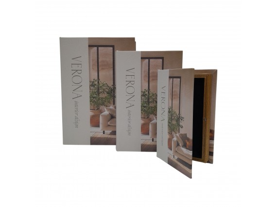 LIBRO CAJA 3PC MDF 30 26 21CM