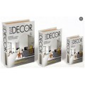 LIBRO CAJA 3PC MDF 30 26 21CM