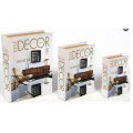 LIBRO CAJA 3PC MDF 30 26 21CM