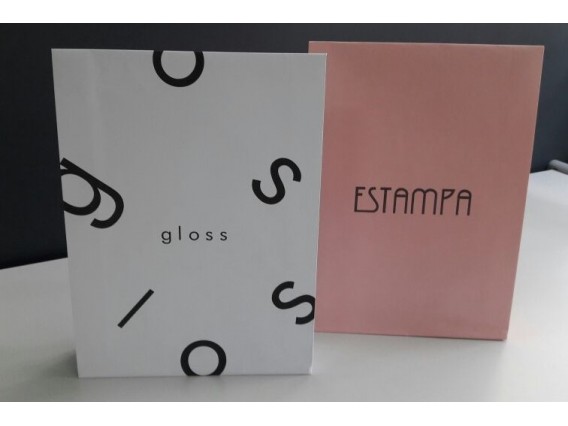 Bolsa  de Papel 23X31+6CM, Con Laminado Brillante o Matte