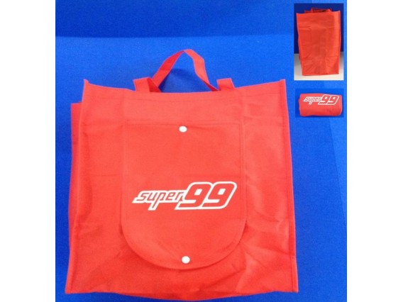 Bolsa Reutilizable 40.5x35x25.5, Colapsable  y con Bolsillo al Frente