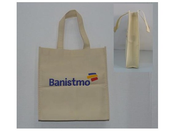 Bolsa Reutilizable 29X30X8CM en 80GSM, Cosida