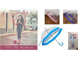 Paraguas de PVC Transparente 60CM